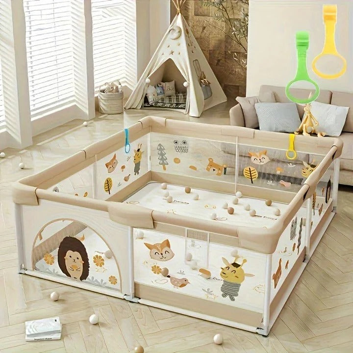 [Hometech] Portable Baby Playpen with Enclosed Design