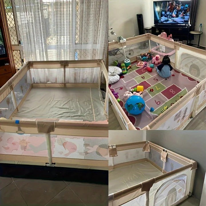 [Hometech] Portable Baby Playpen with Enclosed Design