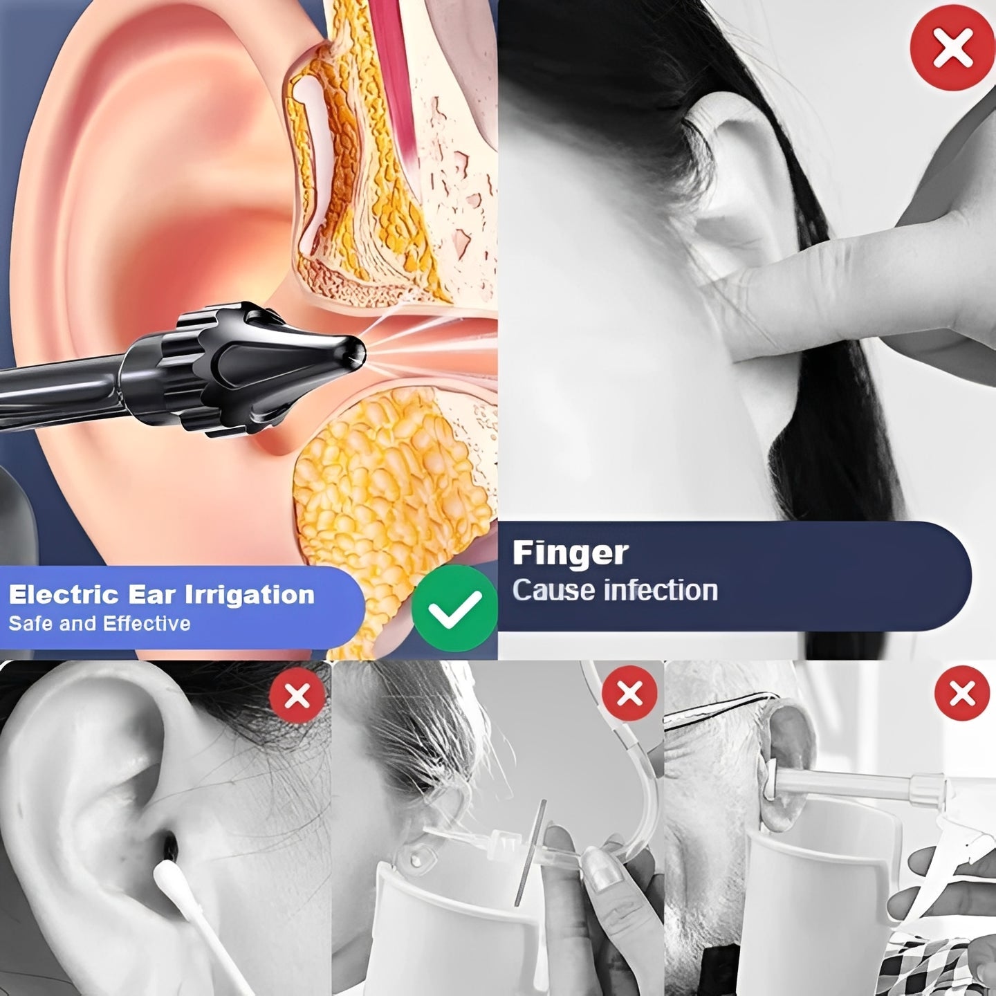 [Hometech] Water Based and USB Rechargeable Ear Rinsing Device