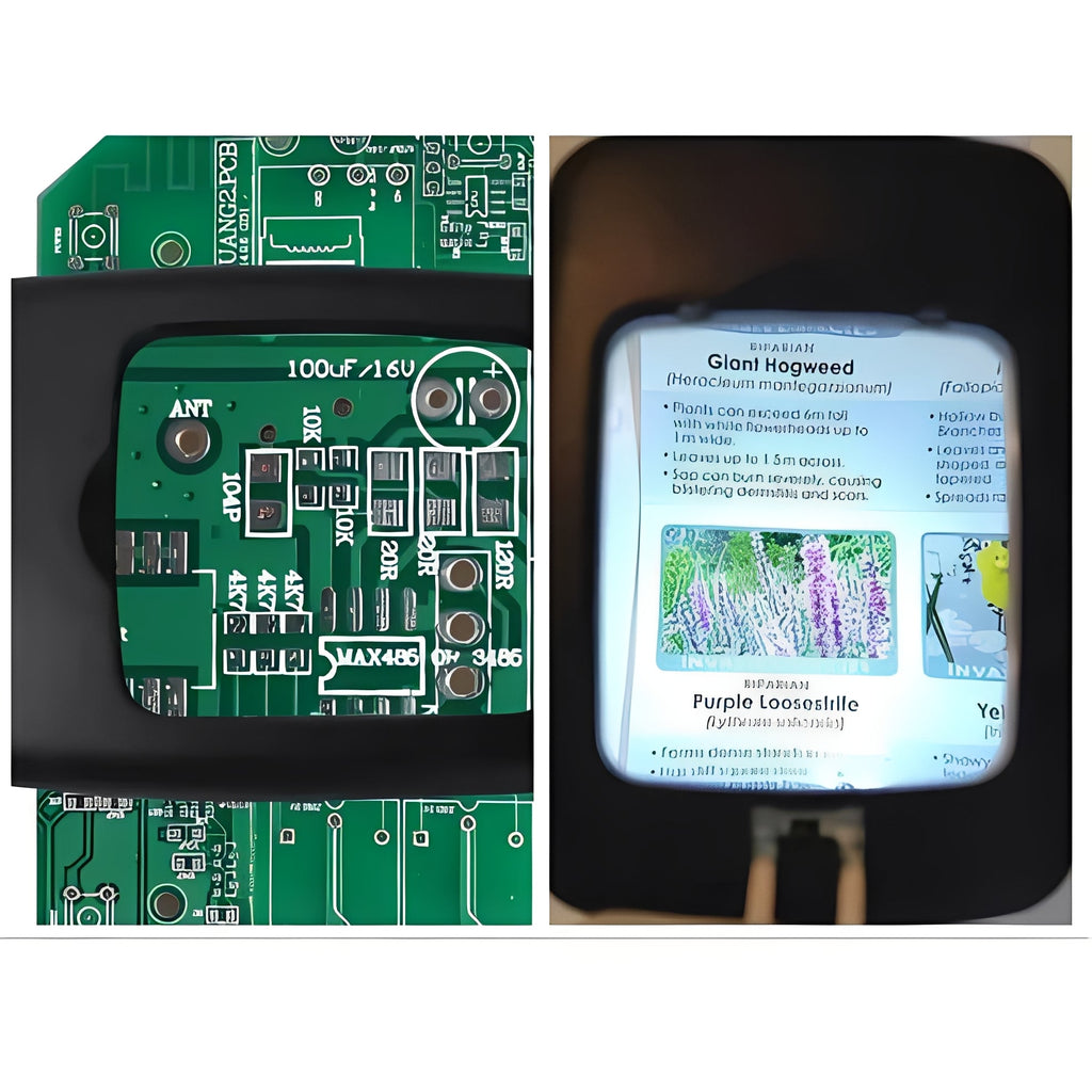 [Hometech] Adjustable Floor Magnifier with Large Viewing Lens and LEDs