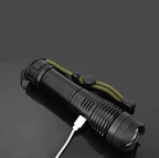 [Hometech] Rechargeable LED Flashlight with Adjustable Beam