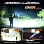 [Hometech] Rechargeable LED Flashlight with Adjustable Beam
