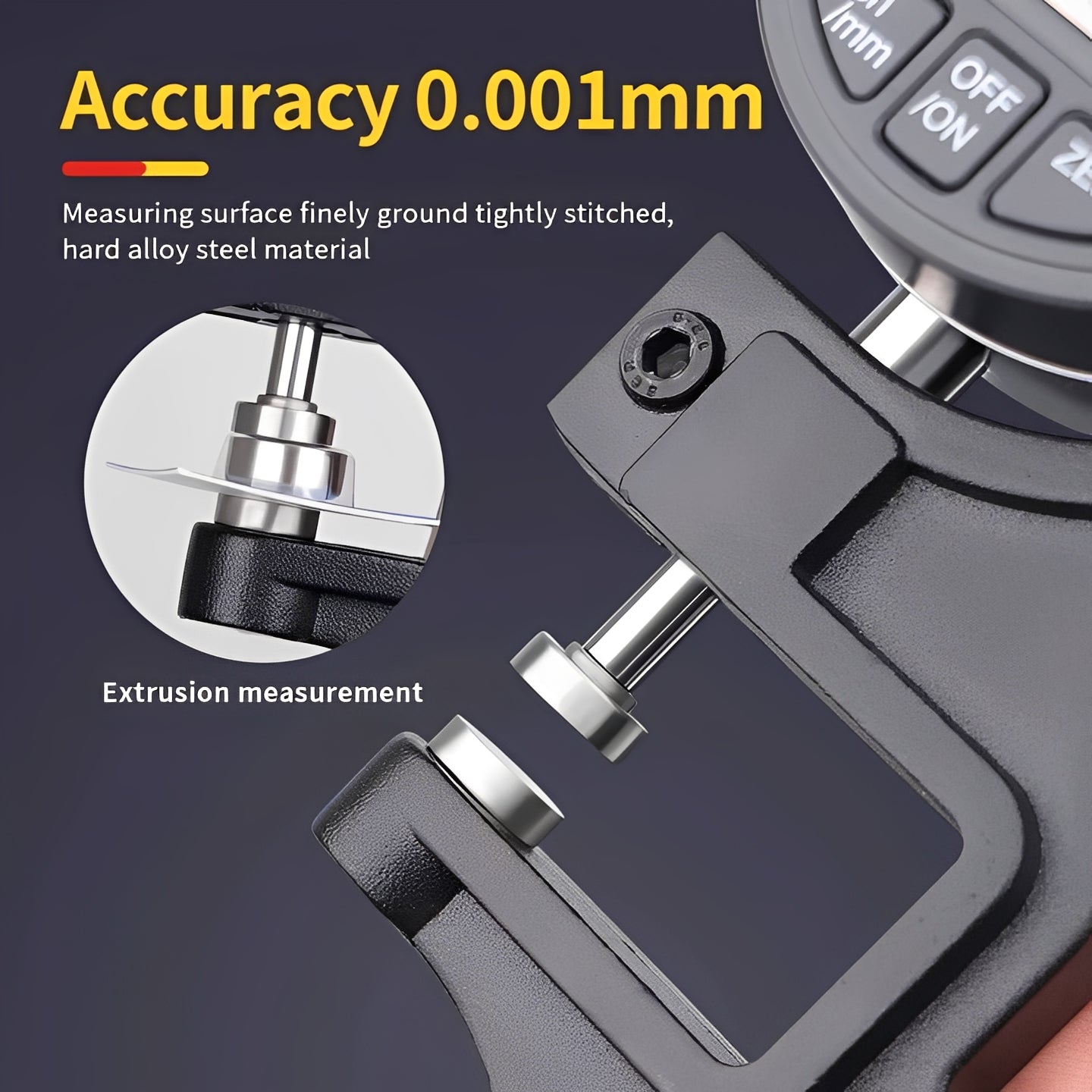 [Hometech] Handheld Digital Thickness Measuring Tool with Digital Display
