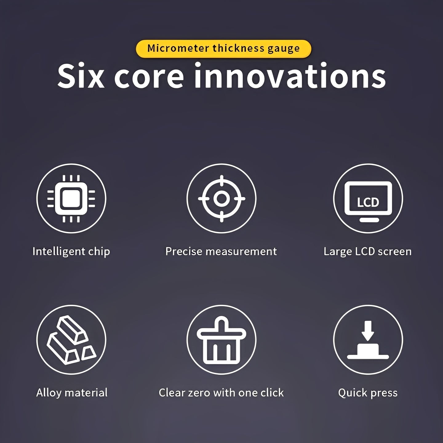 [Hometech] Handheld Digital Thickness Measuring Tool with Digital Display