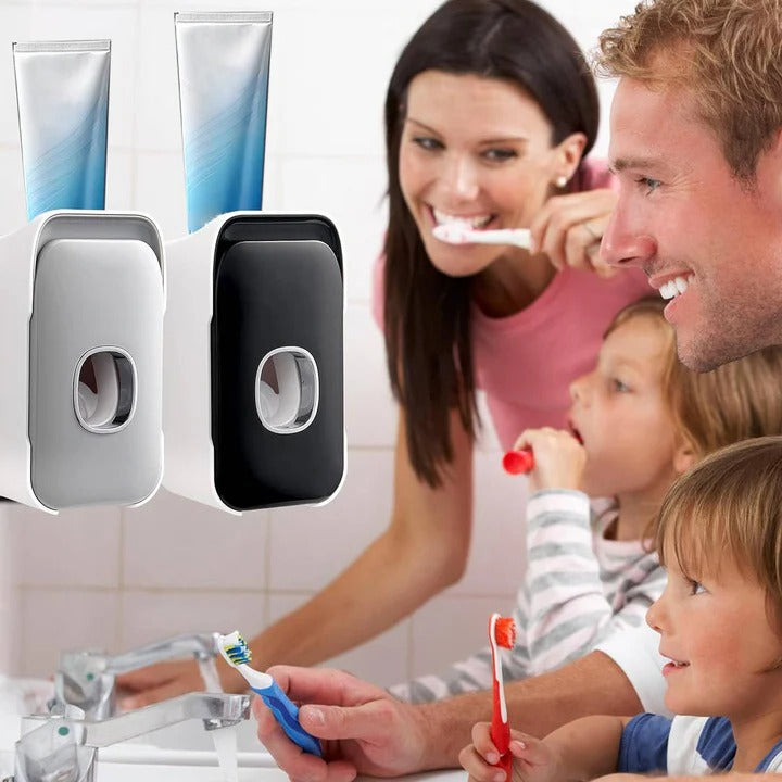 [Hometech] Wall Mounted Toothpaste Dispenser with Adhesive Installation
