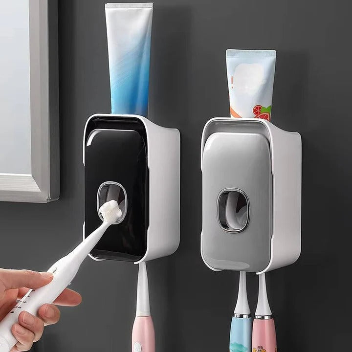 [Hometech] Wall Mounted Toothpaste Dispenser with Adhesive Installation