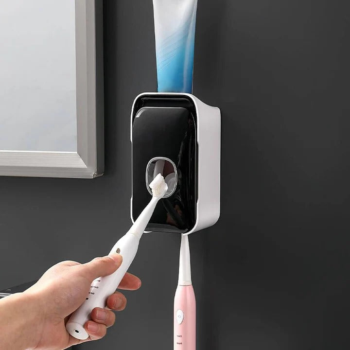 [Hometech] Wall Mounted Toothpaste Dispenser with Adhesive Installation