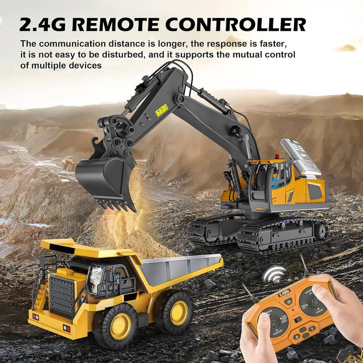 [Hometech] Remote Control Construction Vehicle with Interchangeable Tools
