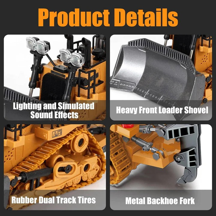 [Hometech] Remote Control Construction Vehicle with Interchangeable Tools