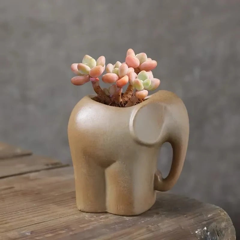 [Hometech] Animal Shaped Ceramic Succulent Planter for Desktop Pots