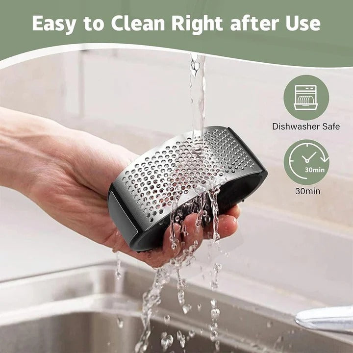 [Hometech] Stainless Steel Garlic Press Rocker for Kitchen Use