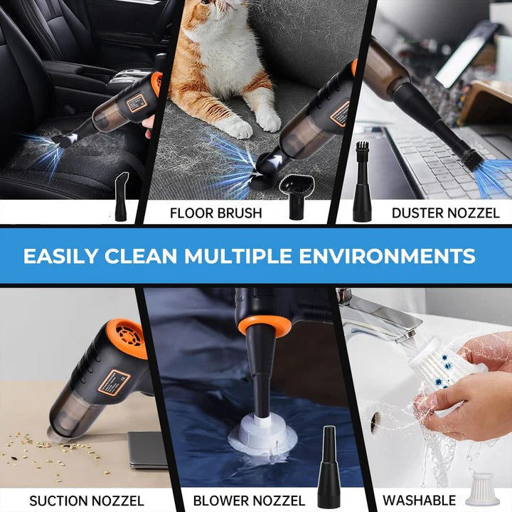 [Hometech] Cordless Handheld Car Vacuum with Portable Design