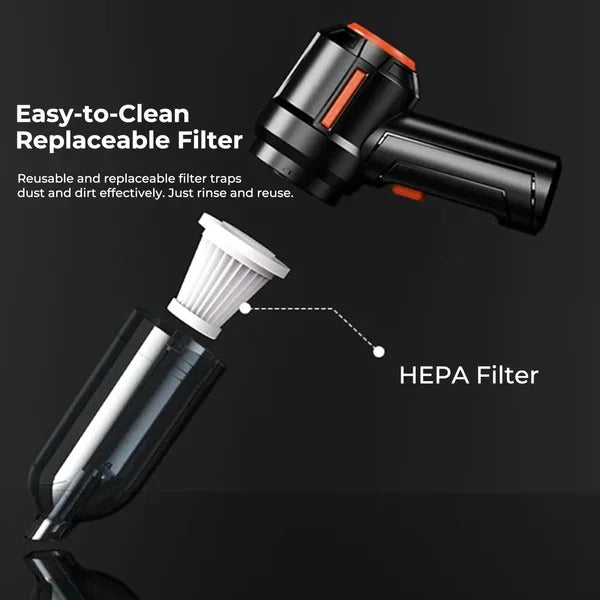 [Hometech] Cordless Handheld Car Vacuum with Portable Design