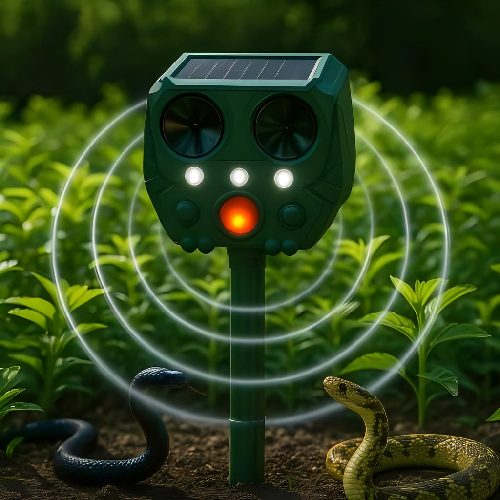 [Hometech] Solar Ultrasonic Snake Deterrent with Motion Sensor