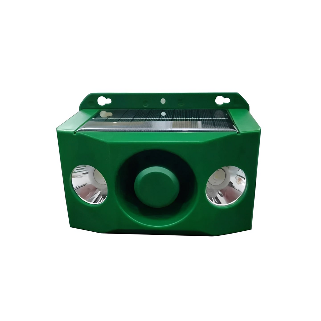 [Hometech] Solar Powered Animal Repellent with Warning Light System