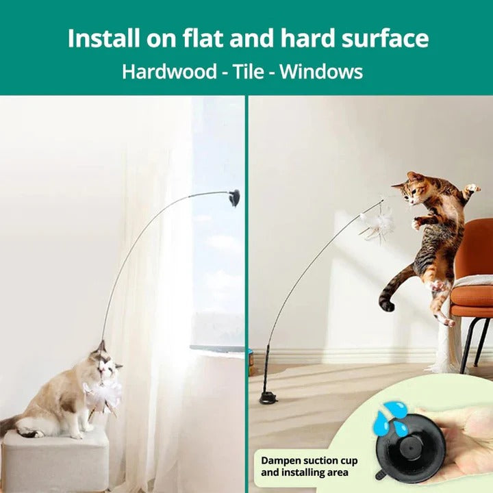 [Hometech] Plush Bird Cat Toy Set for Interactive Play