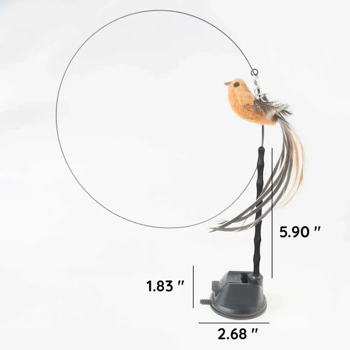 [Hometech] Plush Bird Cat Toy Set for Interactive Play