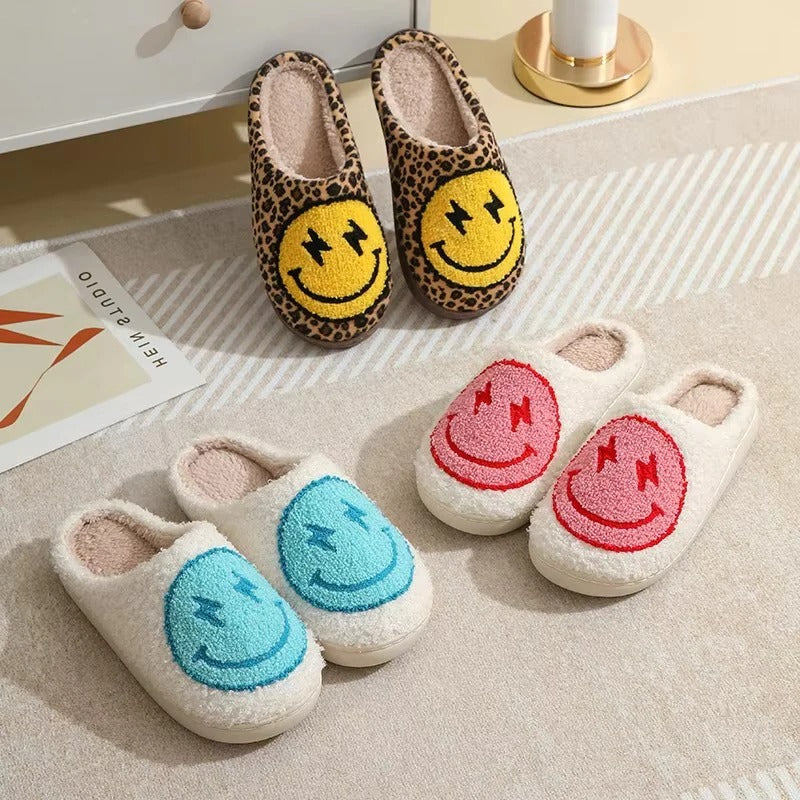 [Hometech] Plush Platform Slippers with Non Slip Sole for Indoor Winter Wear