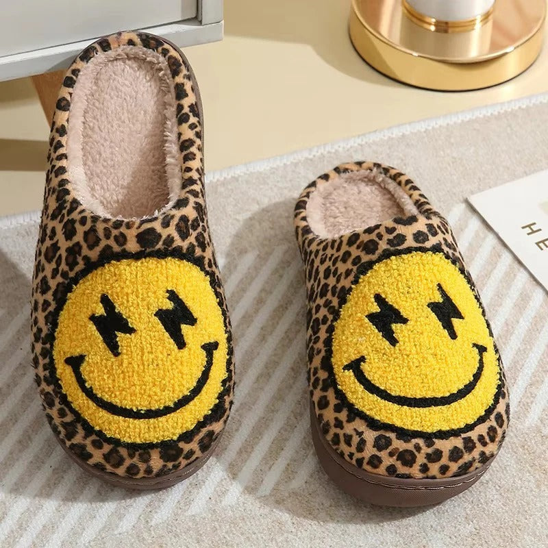 [Hometech] Plush Platform Slippers with Non Slip Sole for Indoor Winter Wear