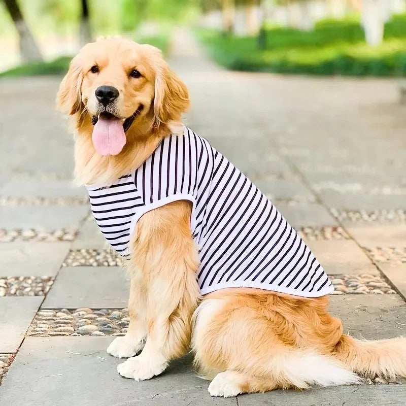 [Hometech] Large Breed Dog Shirt with Breathable Cotton Fabric