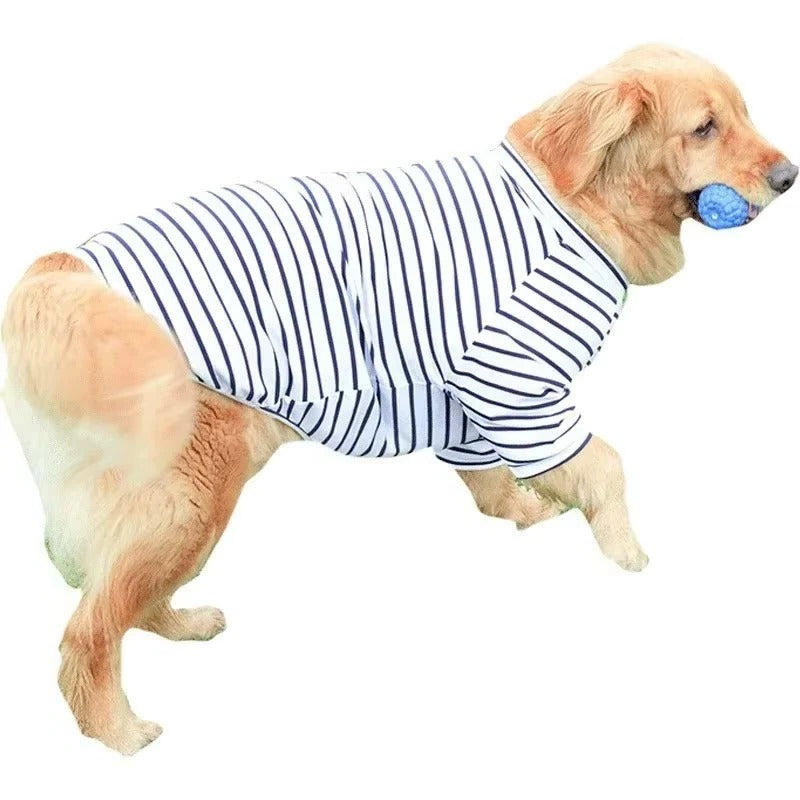[Hometech] Large Breed Dog Shirt with Breathable Cotton Fabric