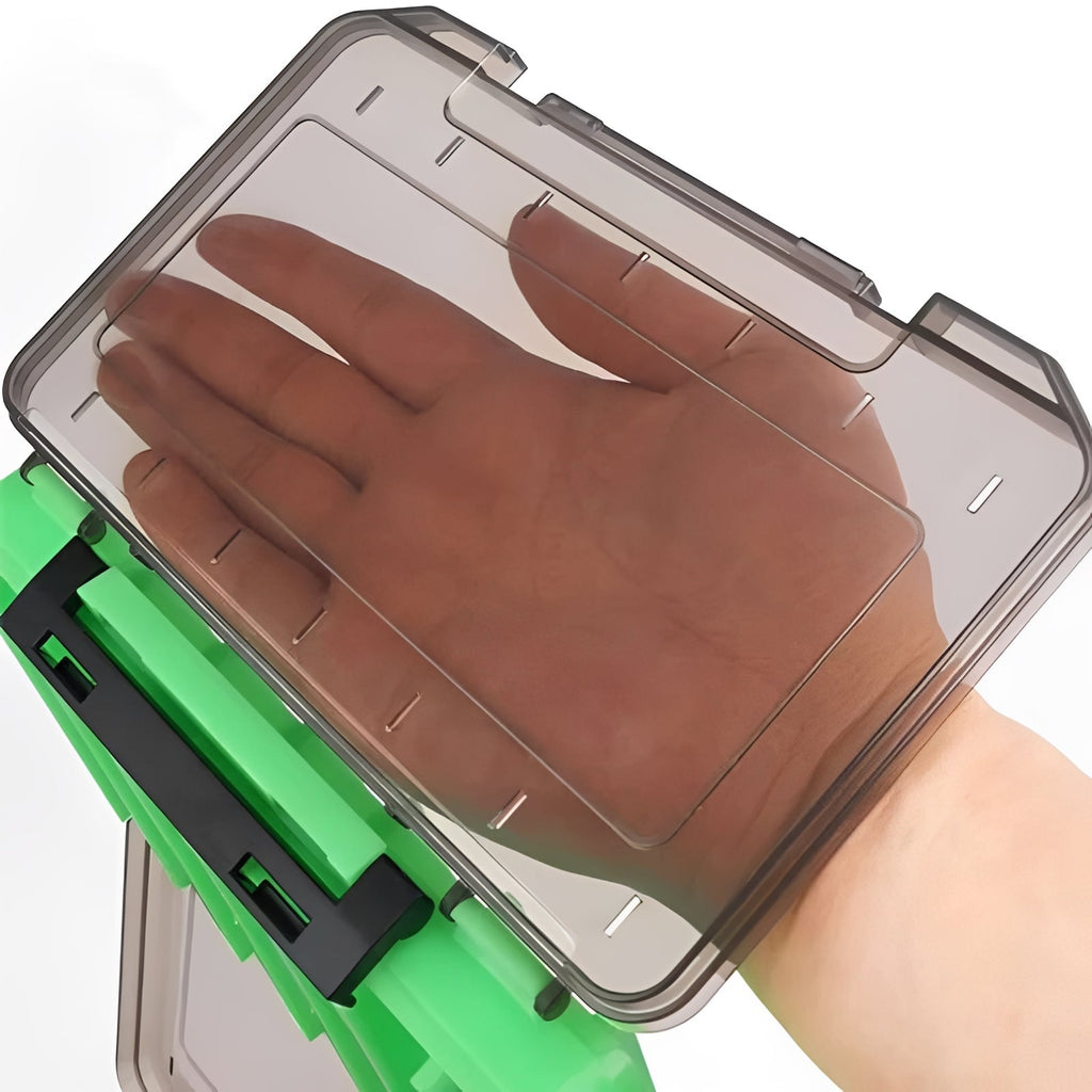 [Hometech] Fishing Tackle Box with Double Sided Compartment Storage