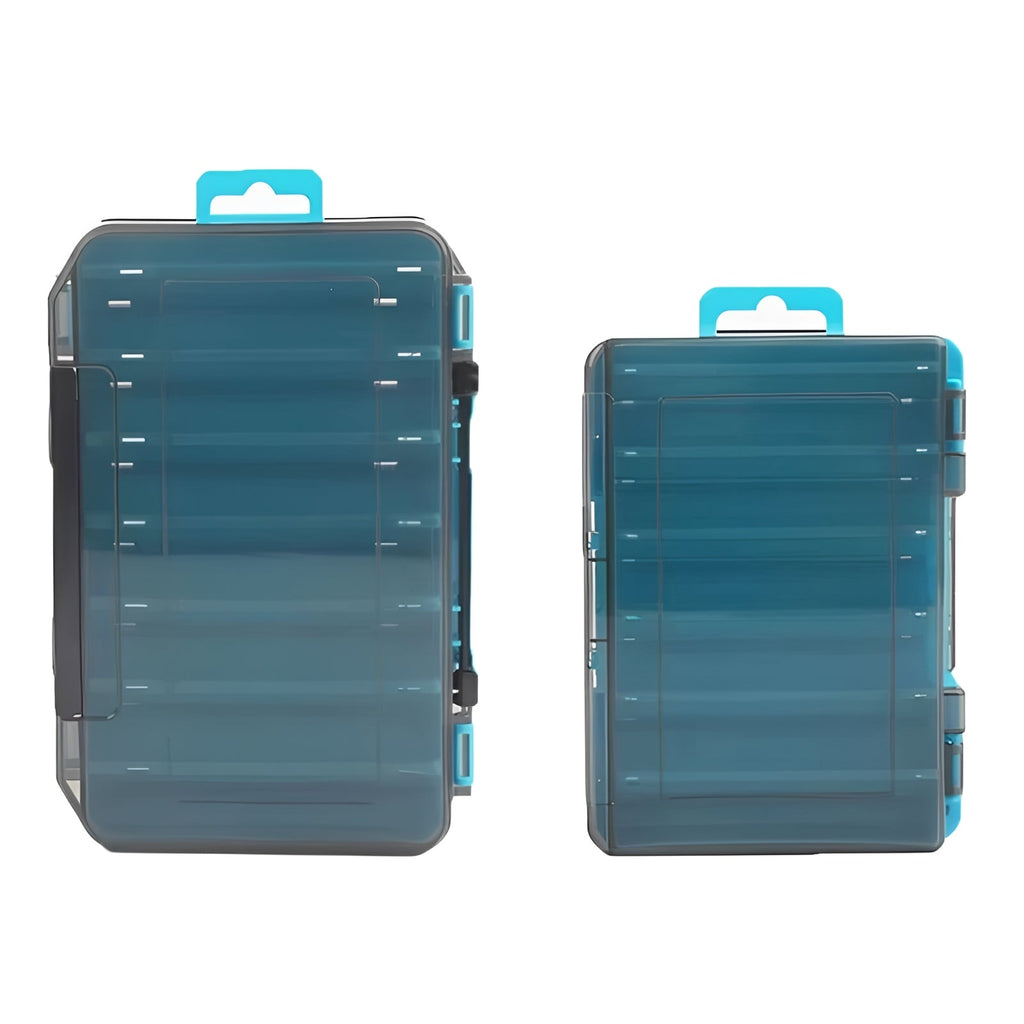 [Hometech] Fishing Tackle Box with Double Sided Compartment Storage