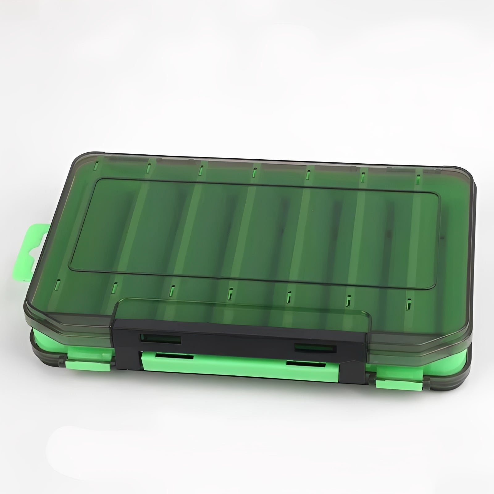 [Hometech] Fishing Tackle Box with Double Sided Compartment Storage