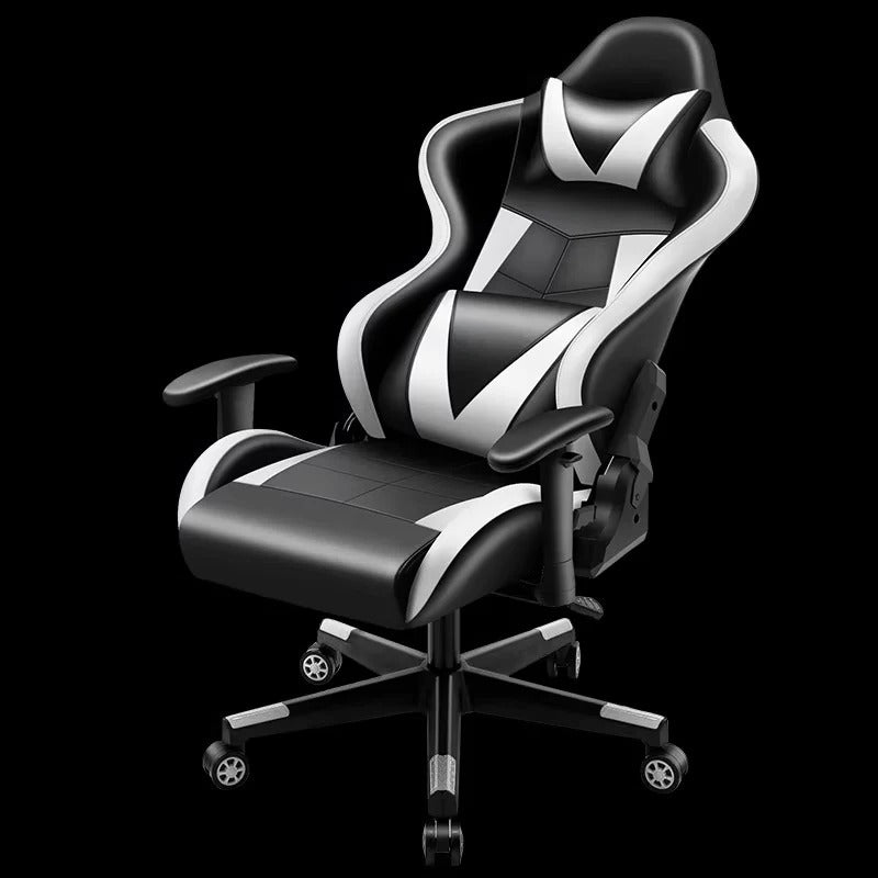 [Hometech] Gaming Chair with 180 Degree Recline and Adjustable Armrest Support