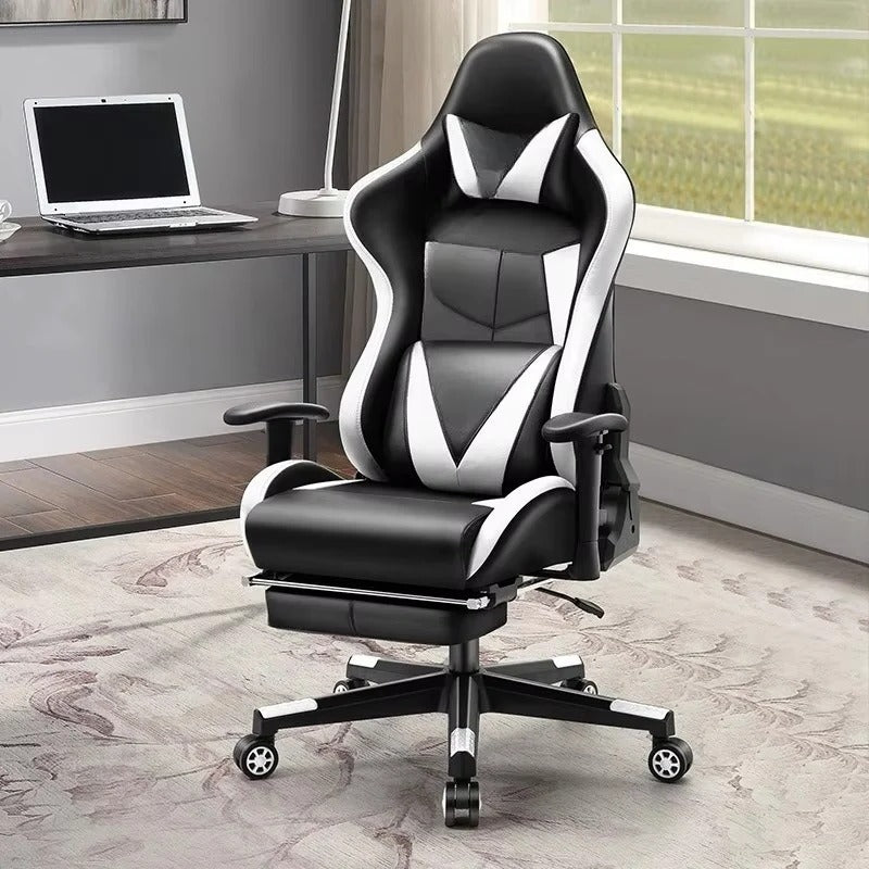 [Hometech] Gaming Chair with 180 Degree Recline and Adjustable Armrest Support