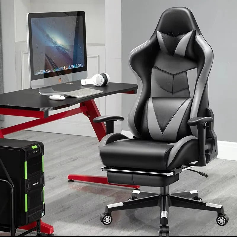 [Hometech] Gaming Chair with 180 Degree Recline and Adjustable Armrest Support