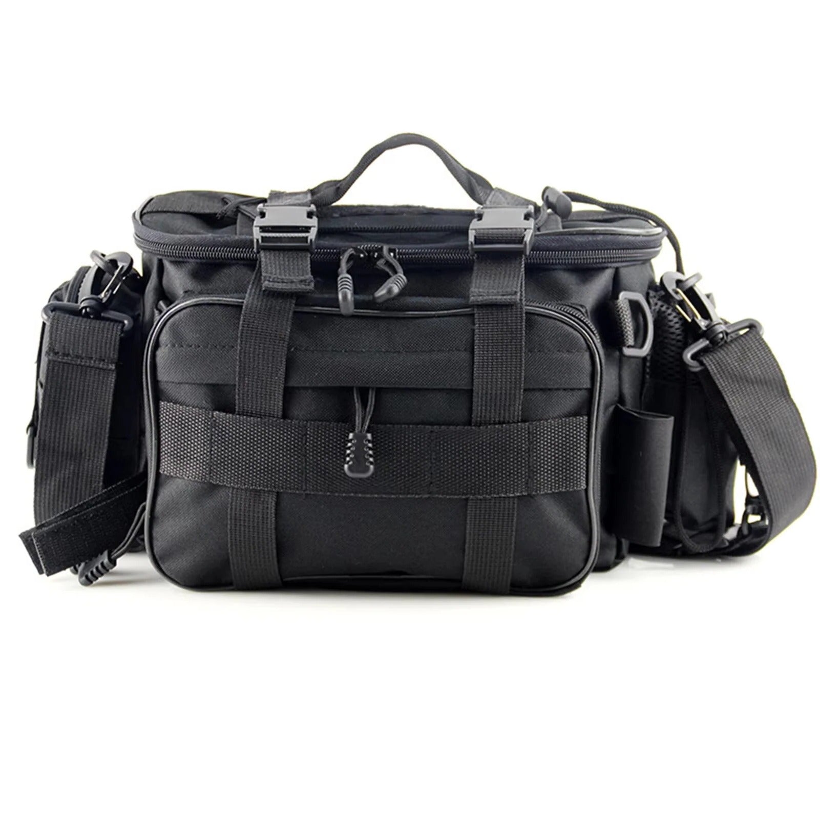 [Hometech] Fishing Gear Storage Bag with Multiple Compartments and Shoulder Strap