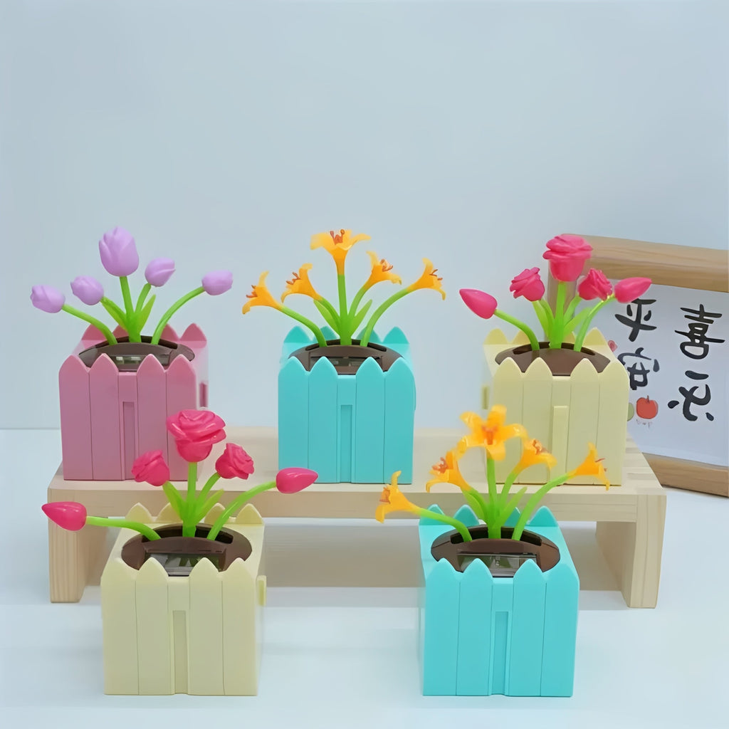 [Hometech] Solar Powered Dashboard Bobble Ornament for Car Interior Decor