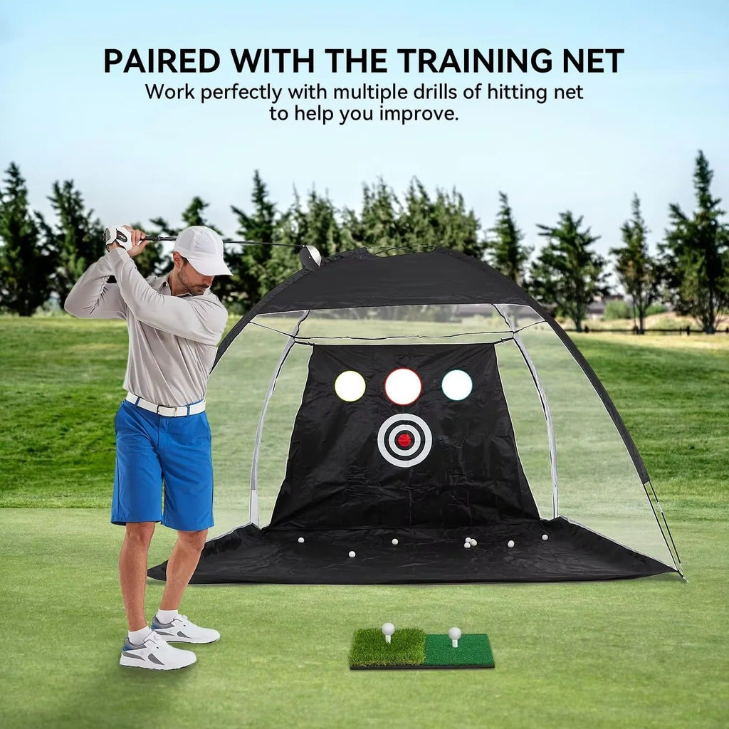 [Hometech] Golf Practice Hitting Mat with Tee Hole for Indoor and Outdoor Use