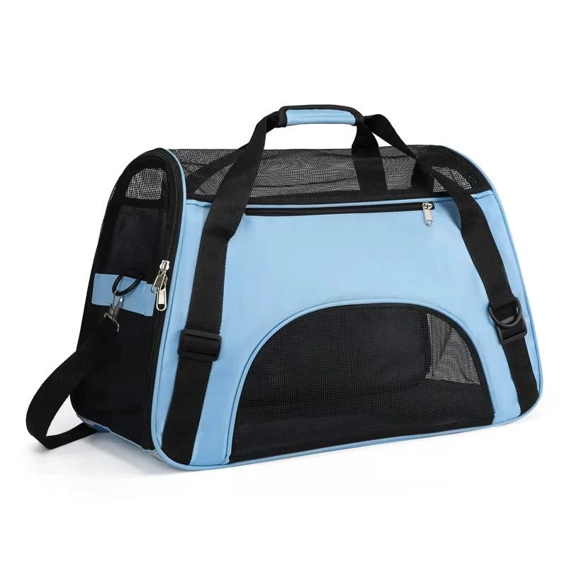 [Hometech] Breathable Mesh Pet Carrier Bag for Small Dogs and Cats