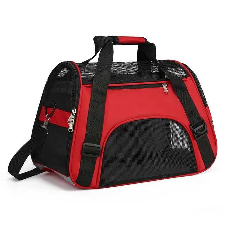 [Hometech] Breathable Mesh Pet Carrier Bag for Small Dogs and Cats