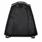 [Hometech] Men's Zip Front Bomber Jacket with Lightweight Design