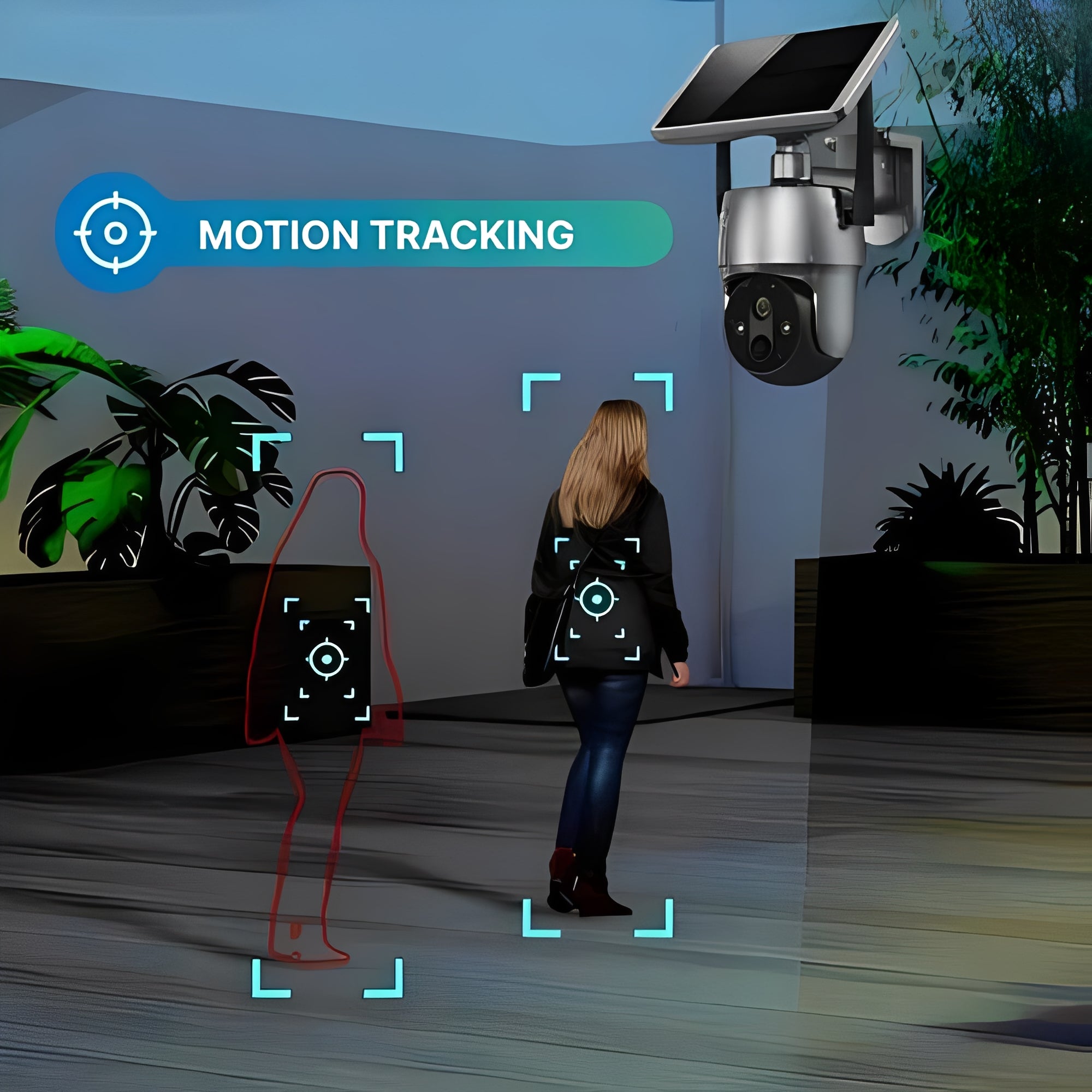 [Hometech] Solar Powered Security Camera for Outdoor Surveillance Monitoring