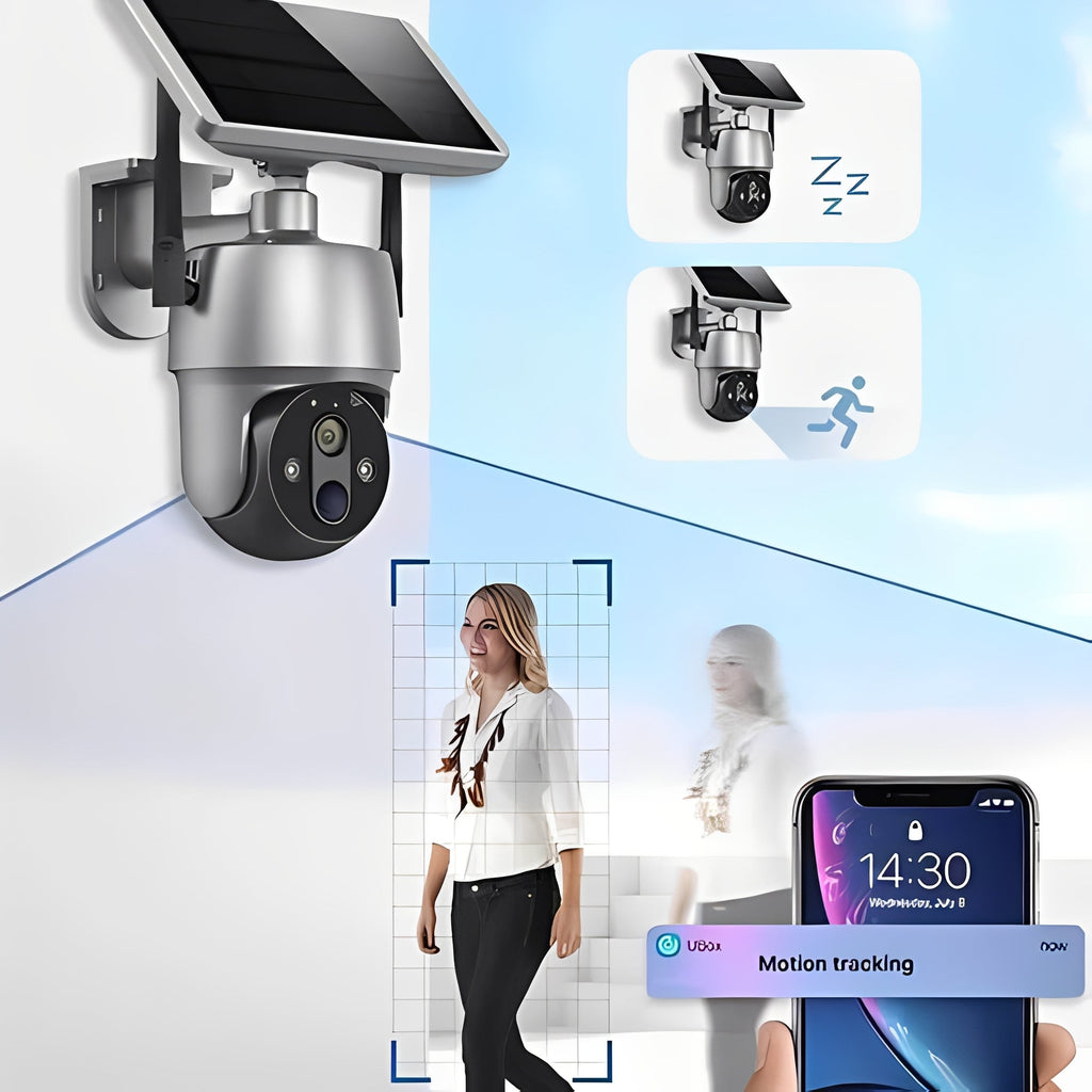 [Hometech] Solar Powered Security Camera for Outdoor Surveillance Monitoring