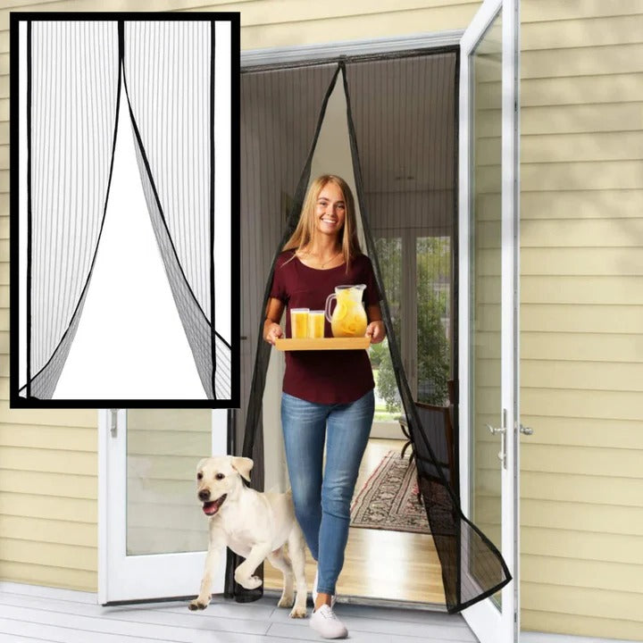 [Hometech] Magnetic Mesh Screen Door with Self Closing Design