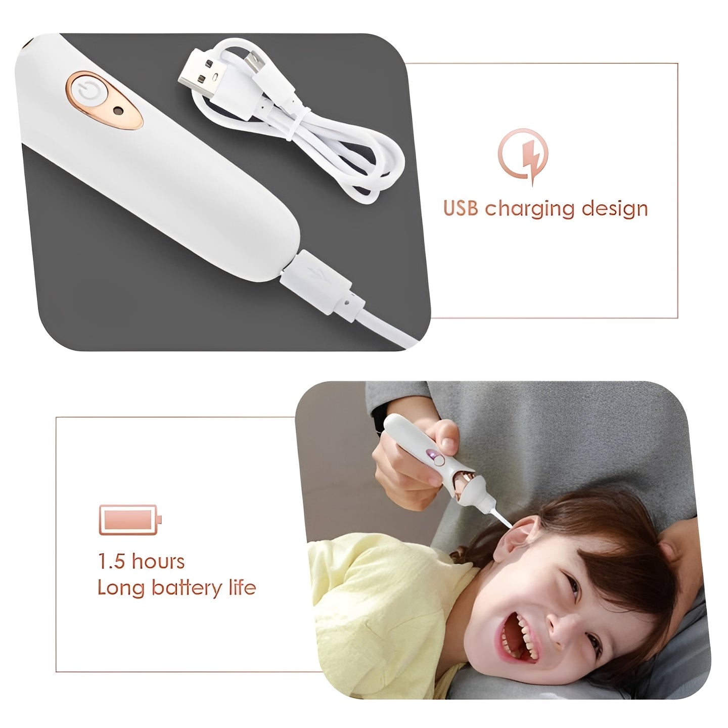 [Hometech] Vacuum Ear Cleaner for Gentle Earwax Removal