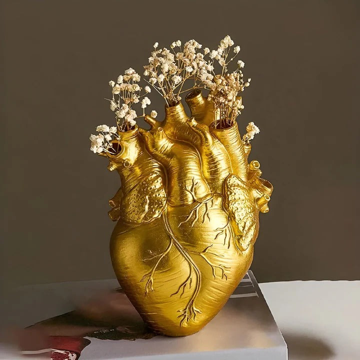 [Hometech] Heart Shaped Bamboo and Wood Vase for Decorative Display