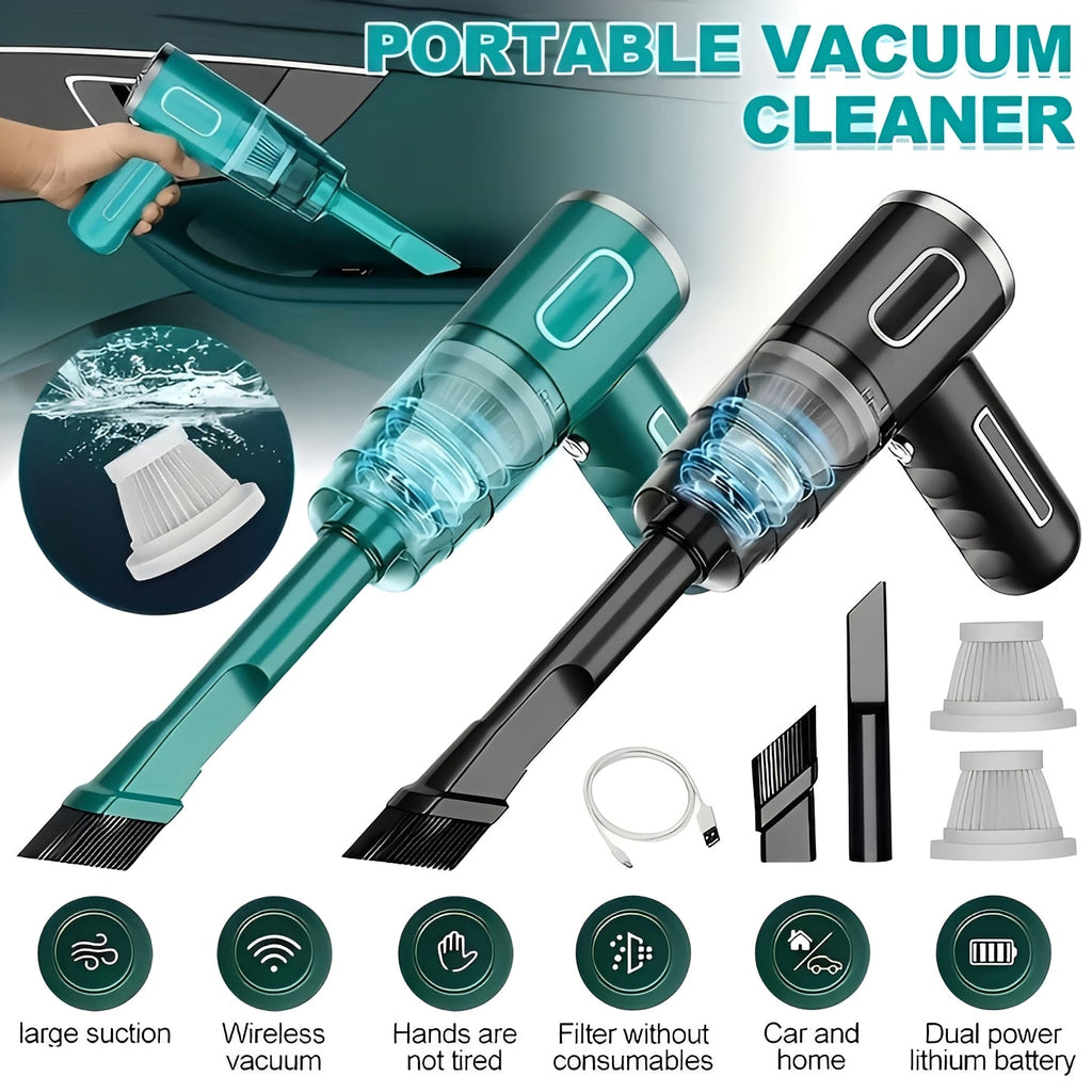 [Hometech] Cordless USB Rechargeable Portable Vacuum for Car and Home