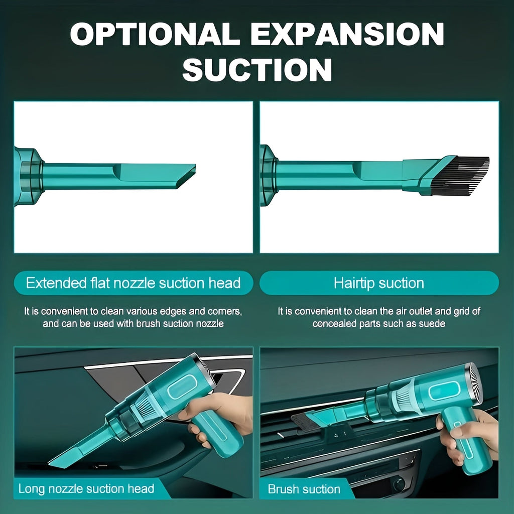 [Hometech] Cordless USB Rechargeable Portable Vacuum for Car and Home