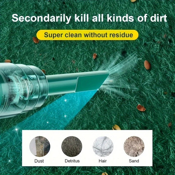 [Hometech] Cordless USB Rechargeable Portable Vacuum for Car and Home