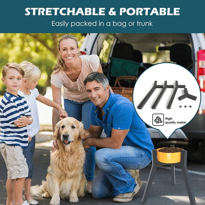 [Hometech] Raised Dog Bowl Stand with Elevated Design