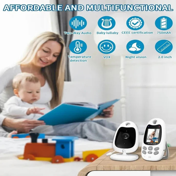 [Hometech] Portable Baby Monitor with Night Vision Camera and Two Way Audio