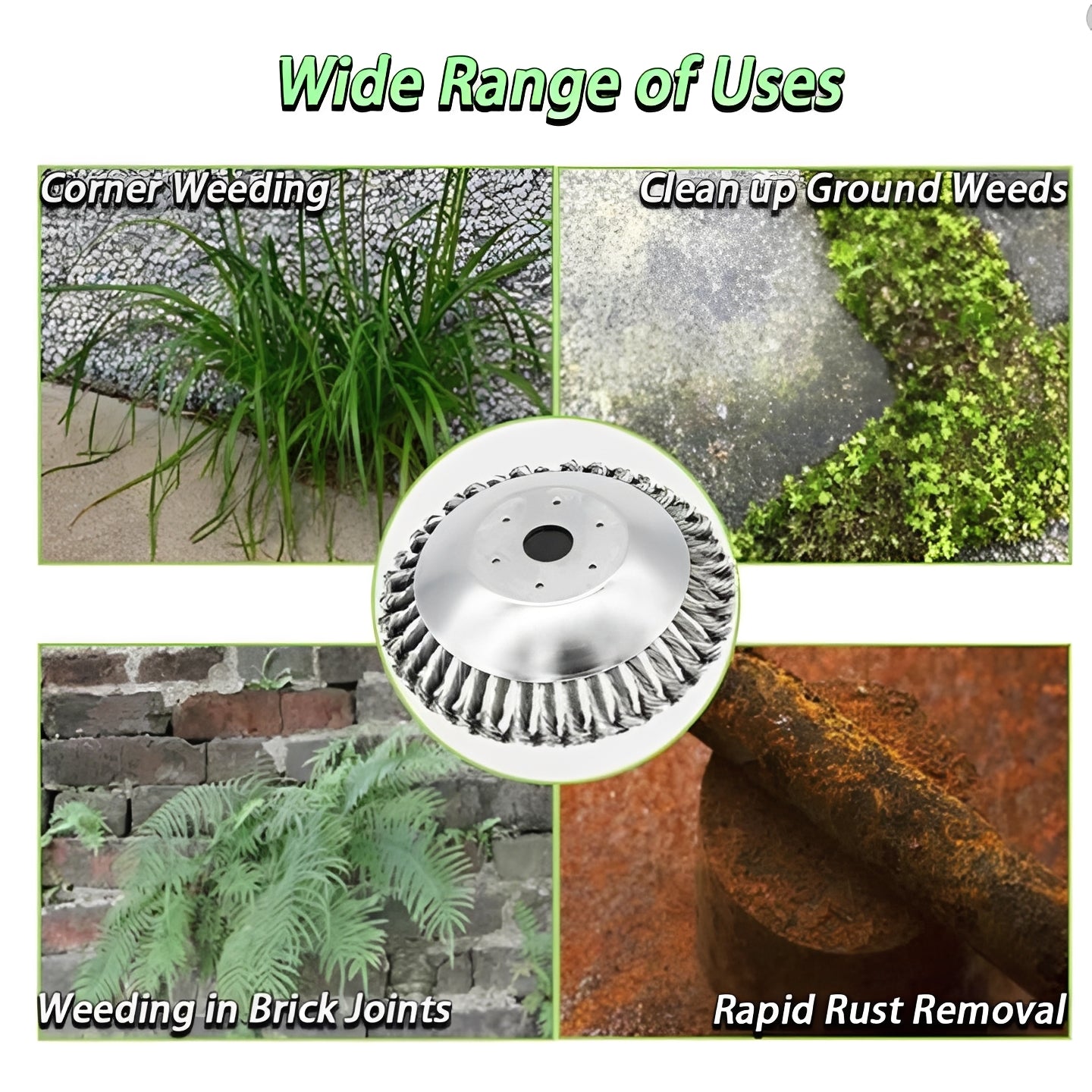 [Hometech] Weed Brush and Trimmer with Carbon Steel Blade