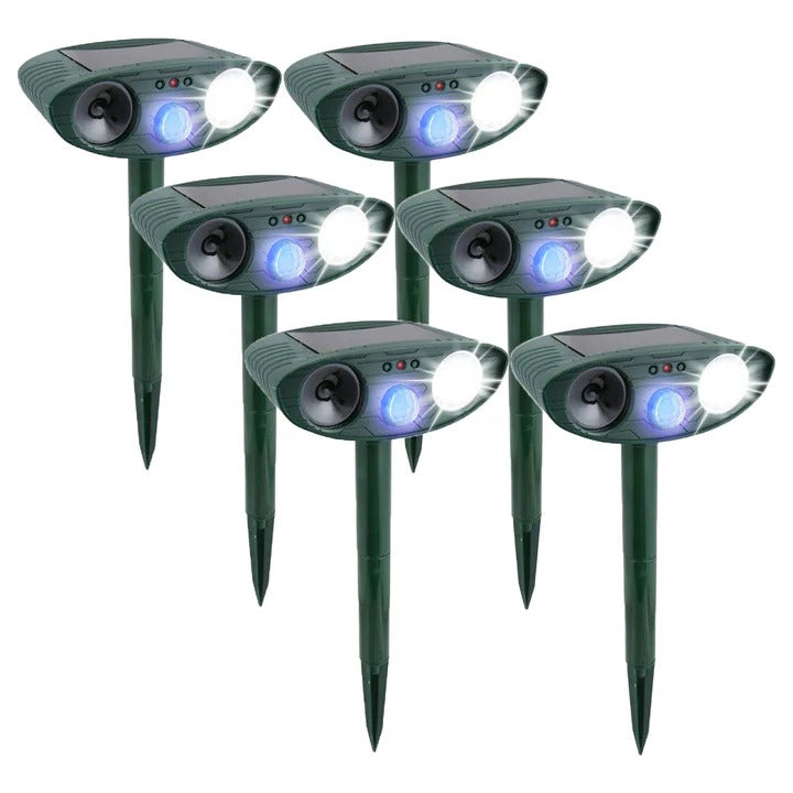 [Hometech] Solar Powered Ultrasonic Rabbit Repeller with Flashing Light