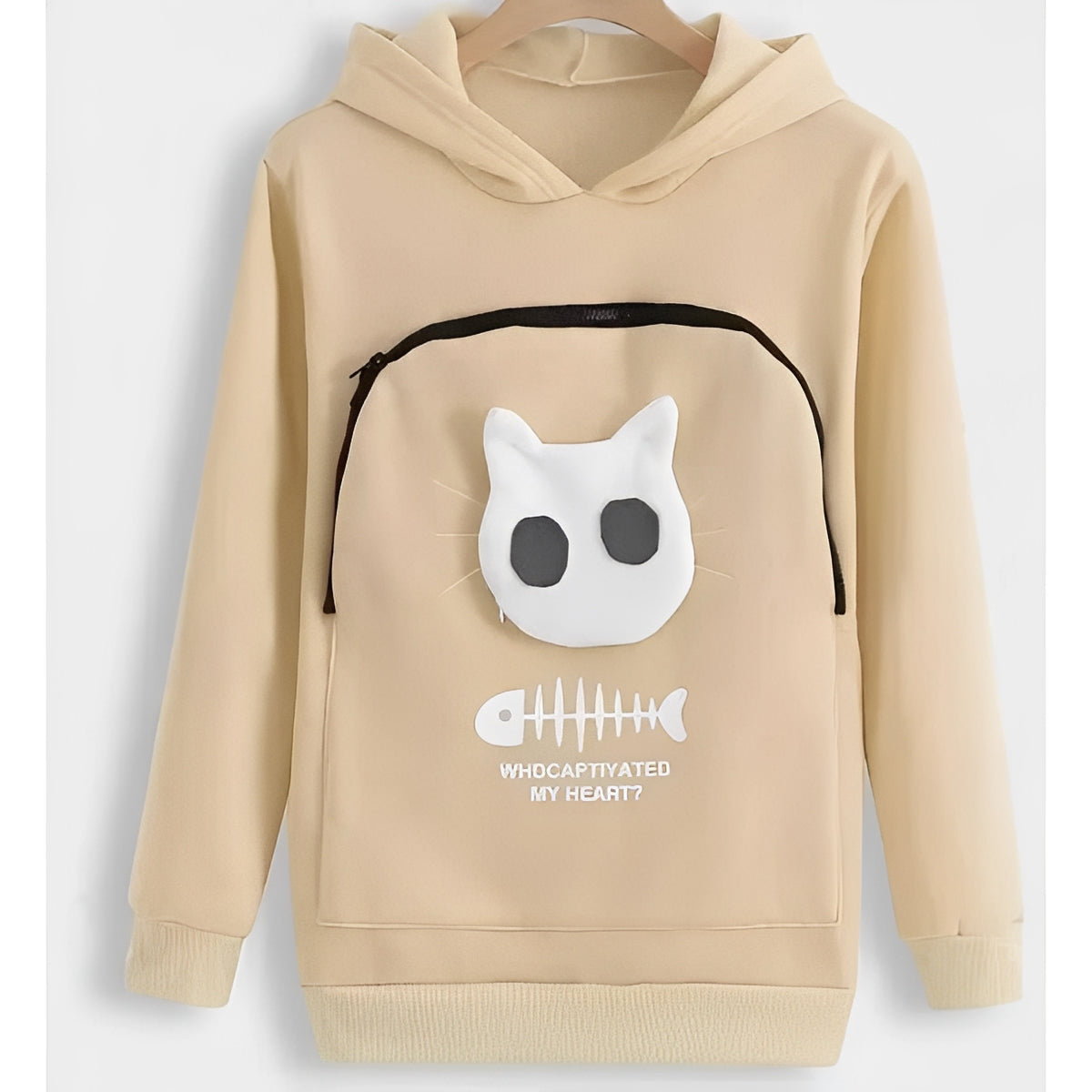 [Hometech] Cat Lover Hoodie with Cuddle Pouch for Pets